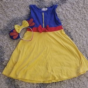 Snow White Dress and Matching Ears